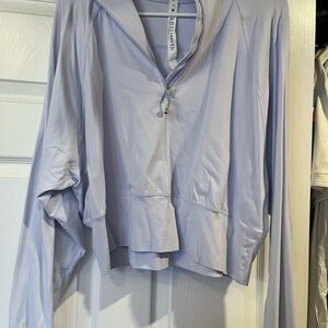 Ready to Rulu Half Zip Pullover pastel blue